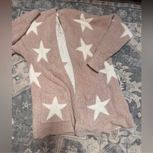 Chic Nation Star Cardigan Sweater